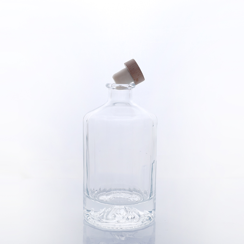 Recyclable Gin Vodka Spirit Bottle Wine Juice Bottle Whisky Glass 200ml 375ml 500ml 700ml 750ml 1000ml Beverage Glass Bottle