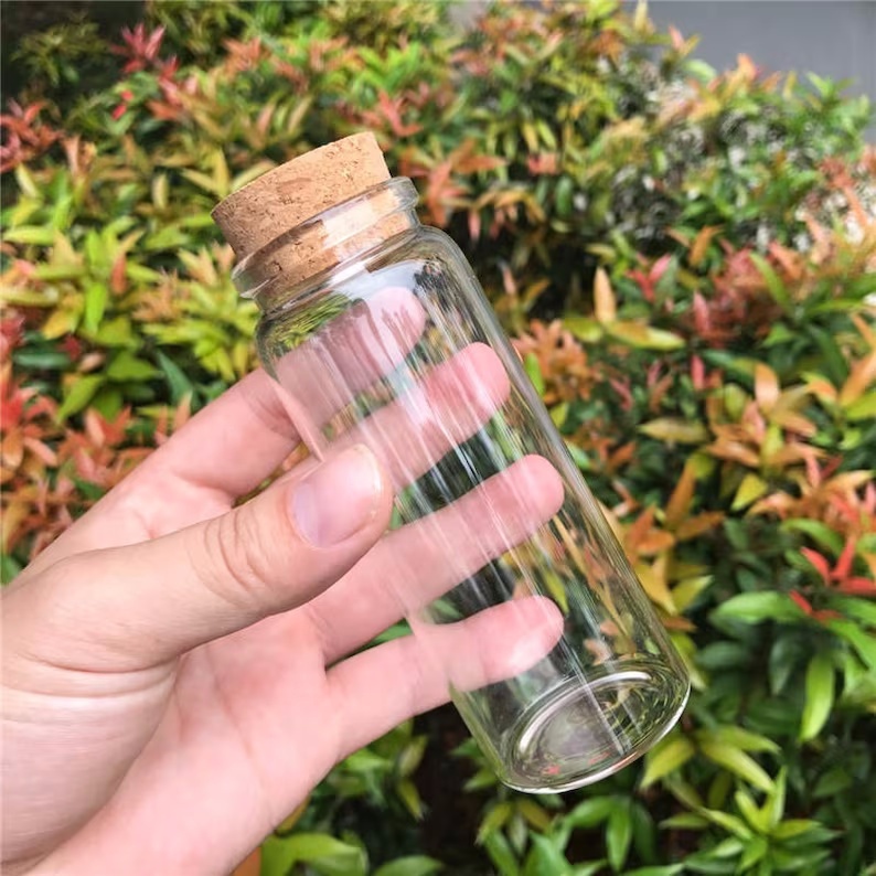 Cork Bottle 150ml Glass Vials Large test Tube With Cork Stopper 47mm Bottle Diameter
