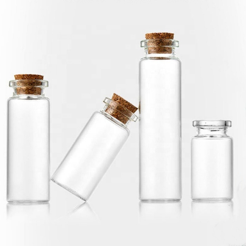 Empty Mini Glass Vials Glass Bottles With Cork Tiny Bottle DIY Glass Bottle