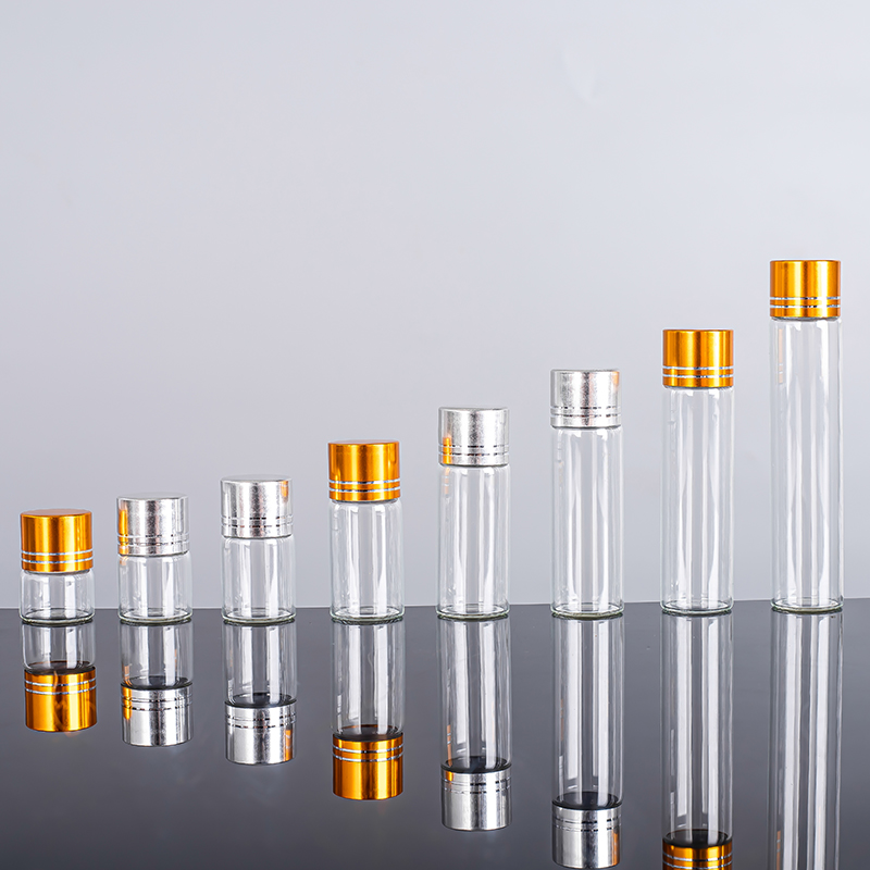 Tubular Glass Vial With Aluminum Screw Cap 115mm 116mm 120mm Glass Tube for Sale