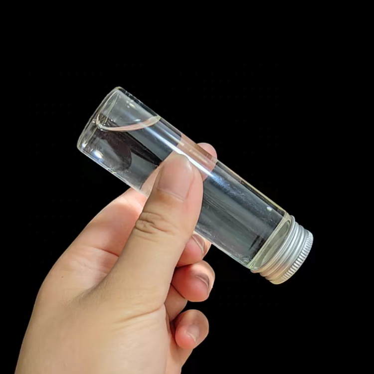 Glass Storage Tube 10ml 15ml 20ml Empty Cylinder Glass Roll on Bottle Screw Cap Storage Jar for Packing