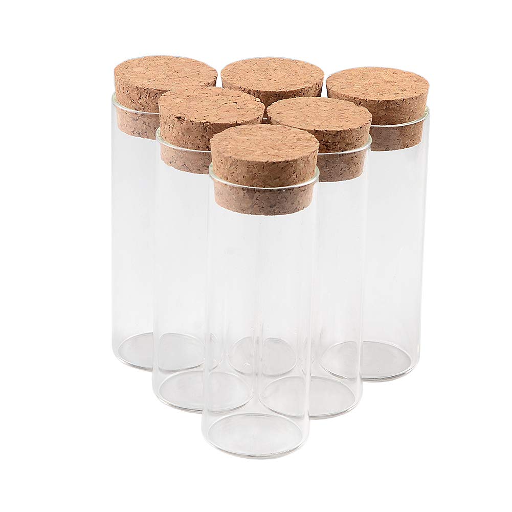 5ml 10ml 15ml 20ml 25ml 30ml 50ml 60ml 100ml 120ml Clear Glass Tube Wishing Vial Bottle With Cork