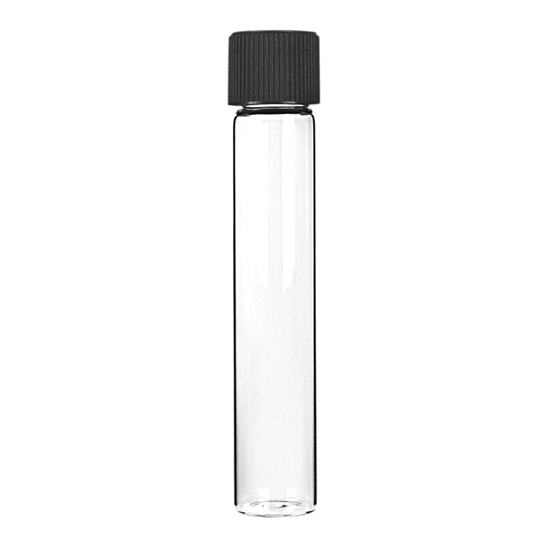 Custom Pre Clear Glass Roll Tube Packaging Container With Child Resistant Lid