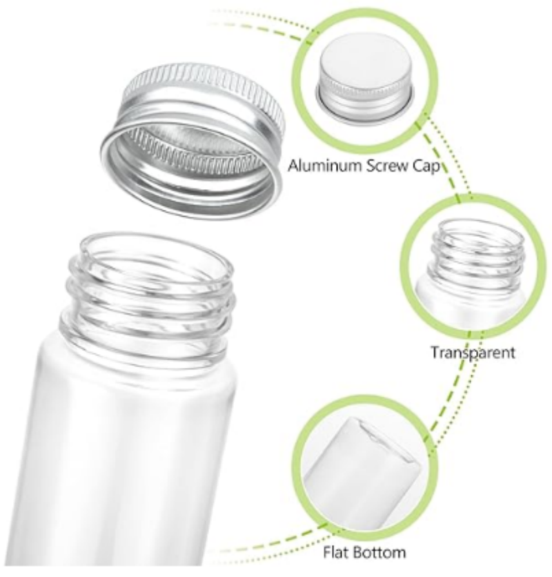 Low Price Wholesale High Quality Borosilicate 20ml 30ml 40ml 50ml 100ml Glass Storage Jar Coffee Been Tea Seasoning Storage Jar
