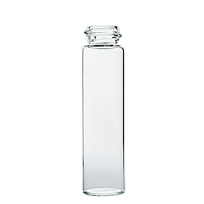Free Sample Bottle Flat Bottom Borosilicate Glass test Tube With Aluminum Screw Cap