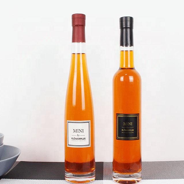 Manufacturer Wholesale 500ml Transparent Glass Bottle Fine White Material Wine Bottle With Cork Lid