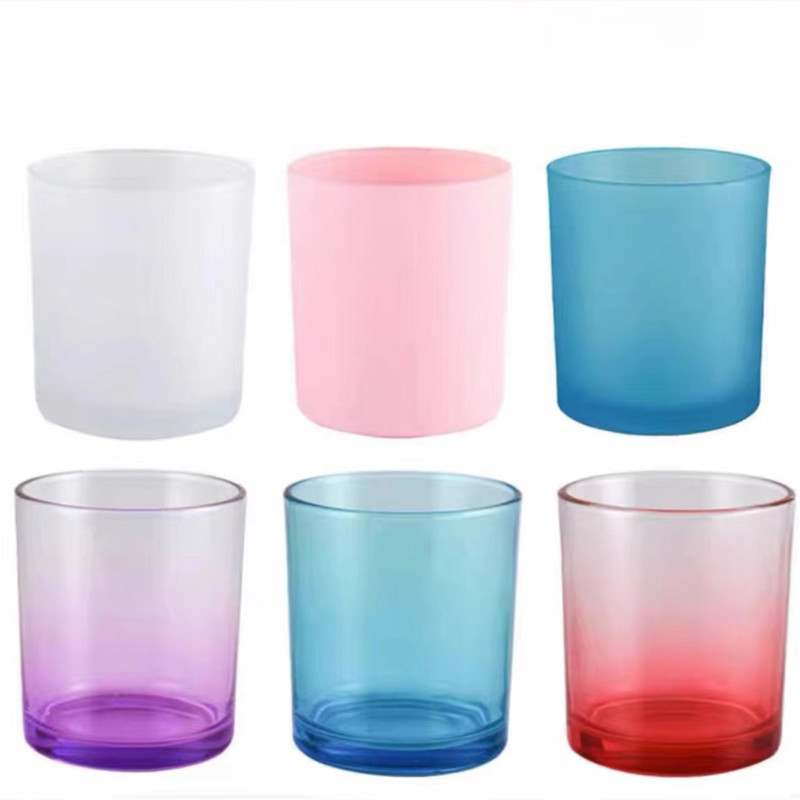 Wholesale Candlestick Holder Christmas Decoration Empty Hunter Scent Candle Vessels Glass Jars for Candle Making 10oz 15oz
