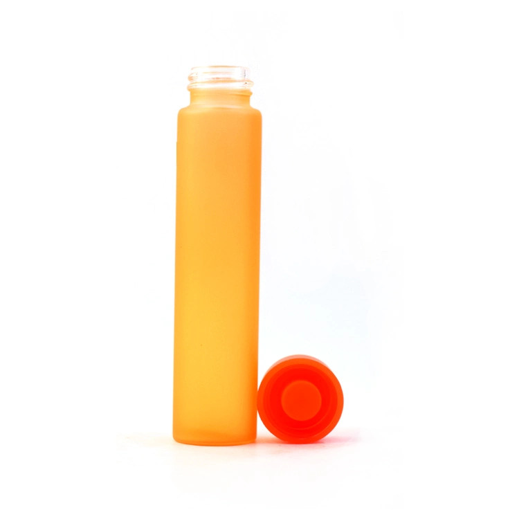 Wholesale Frosted 1 2 4 8 Dram Tubular Label Bottle Small 1 4 3 5 10ml 15ml 20ml 25ml Glass Vials Child Resistant Tube Lower Price