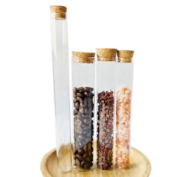 High Quality 70ml 120ml 150ml 200ml Glass Test Tube With Cork Stopper Bottles Jars for Empty Spice Bottles Jars DIY Crafts Vial
