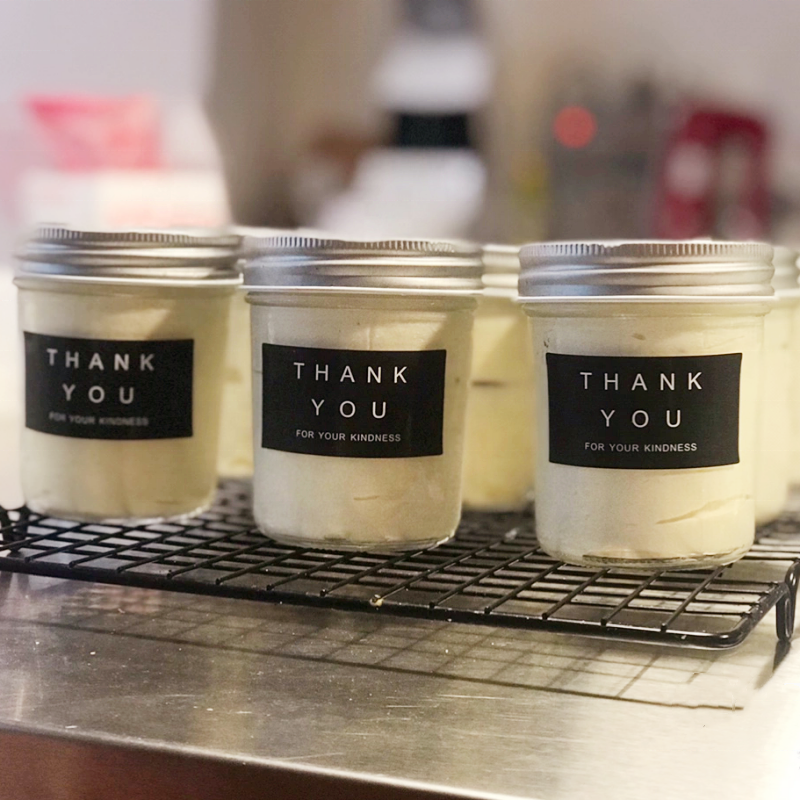 Tapered Clear Candle Mason Jars 4oz or 8oz Jar Candle Containers With Lid