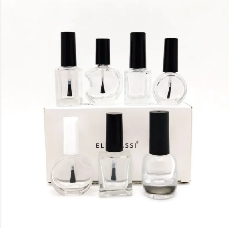 Customized Uv Gel Polish Glass Bottle Large Nail Polish Transparent Empty Bottle 15ml for Nail Polish