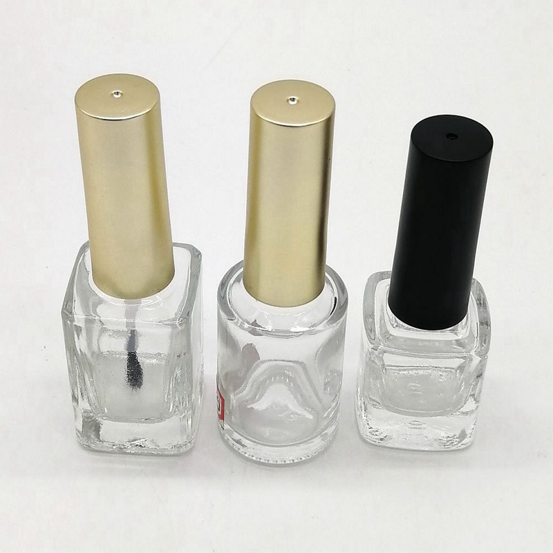 Square Nail Polish Bottle Nail Paint Empty Packaging Glass Bottle
