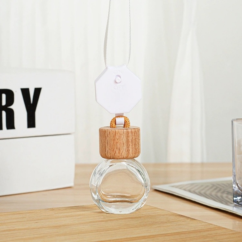 Easy to Pull up Small Round Cap Perfume Pendant Rearview Mirror Car Perfume Perfume Car Pendant Pendant