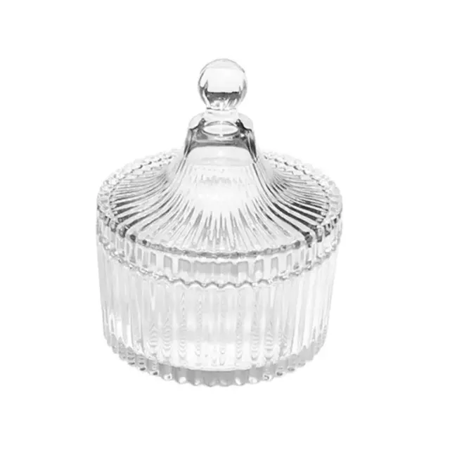 250g 4oz 8oz 16oz Amber Clear Luxury Empty Straight Sided Glass Candle Jar With Aluminum Metal Lids Factory Price Glass Bottle
