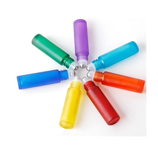 Refillable Containers Roller Bottles 8ml 10ml 12 Roll on Bottles for Essential Oils