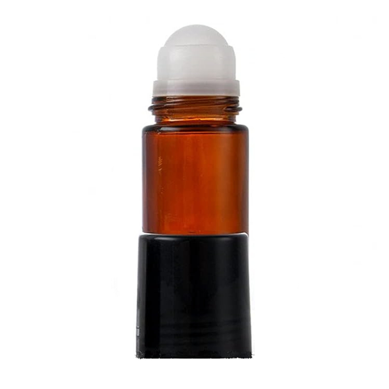 Essential Oil Roller Bottles 50 ml 30ml Glass Roller Bottles With Plastic Roller Balls Empty Black Amber Roll on Bottles
