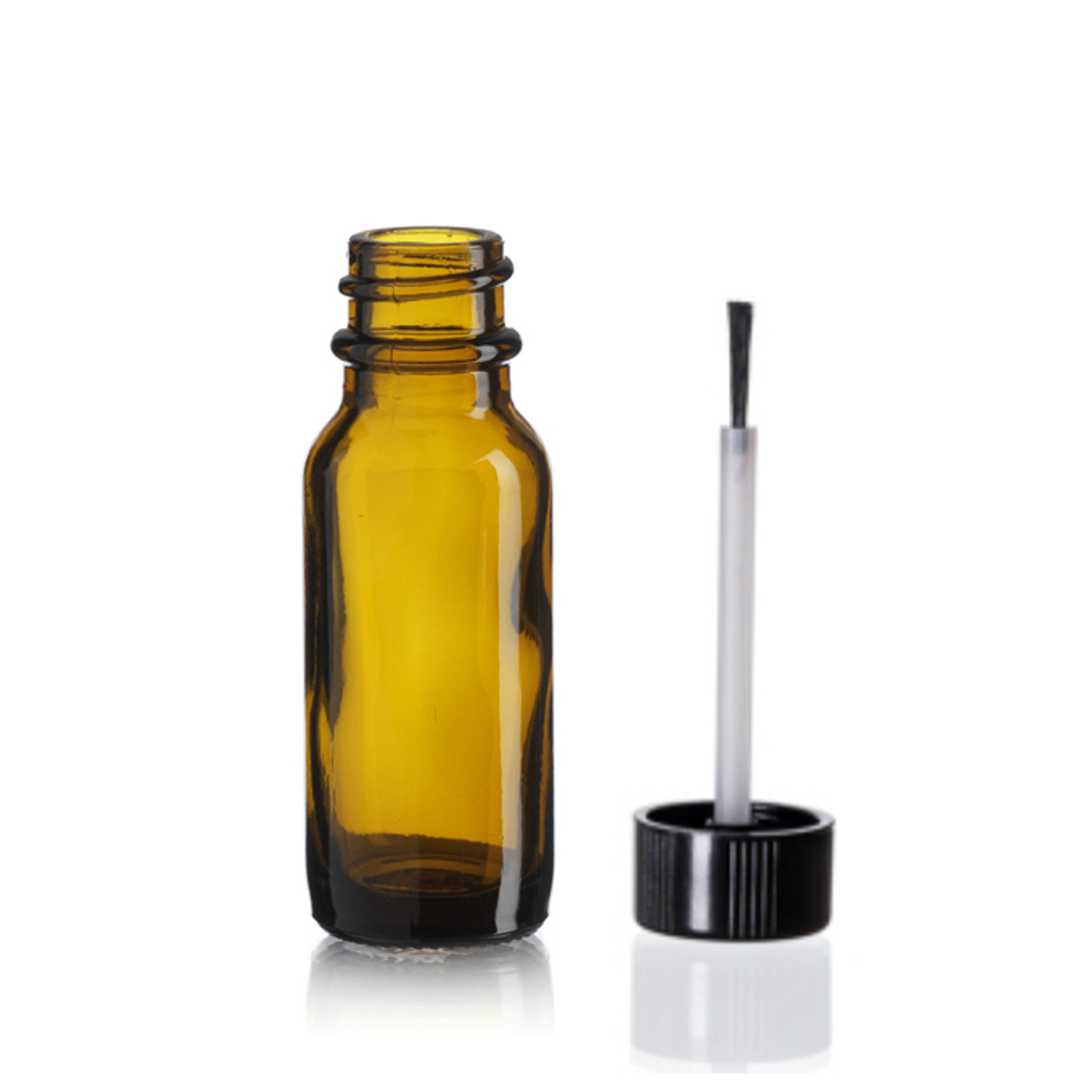 Boston Round Bottles With Brush Caps glass bottle
