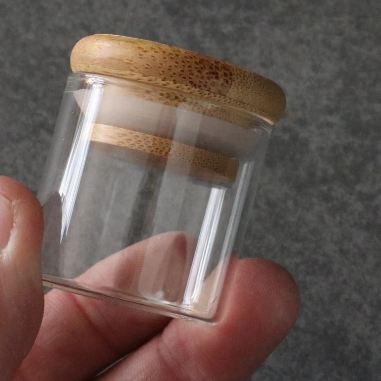New Style Wholesale 125ML 180ML Glass Jar Stash Container Vacuum Moisture-proof Moisturizing Glass Tank Storage Jars