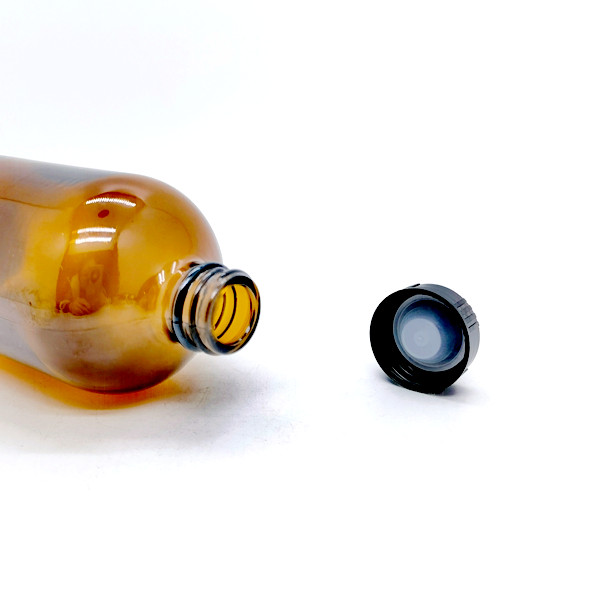 High Quality  8oz  16oz 32oz  Custom Syrup Oral Liquid Pharmaceutical Kombucha Amber Glass Bottles With Phenolic Lid