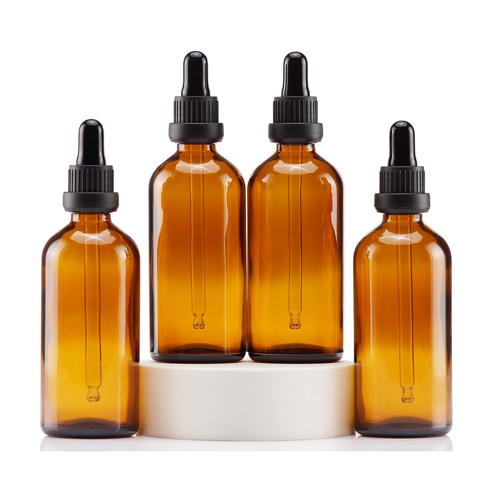 Dropper Bottle 2 oz 50ml  Amber Glass Eye Dropper Bottles With Funnel, Tincture Bottle With Measured Dropper
