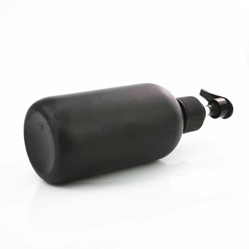 In Stock Cosmo Round Matte Black White Customized Design Hair Spray Package Trigger Spray Boston Bottle 120ml 250ml 500ml