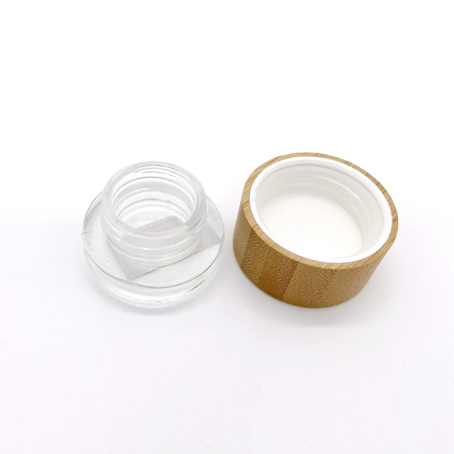 Child-Proof Clear Glass Jar With 3.5g  5g 7g  Smell Proof Cap Bottle  Packaging Flower Concentrate Jar With Proof Cap