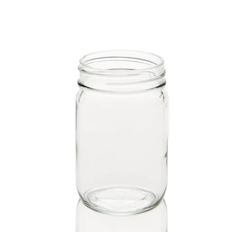Glass Mayo Jar 150ml 250ml 300ml 500ml 8oz 1000ml Wide Mouth Canning Jam Bottle Glass Mason Jar With Metal Lid