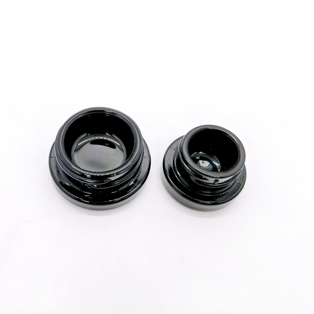 Custom Printing 3ml 5ml 7ml 9ml Triangle Round Clear Concentrate Oil Small Jar Concentrate Childproof Glass Jar With Crc Cap