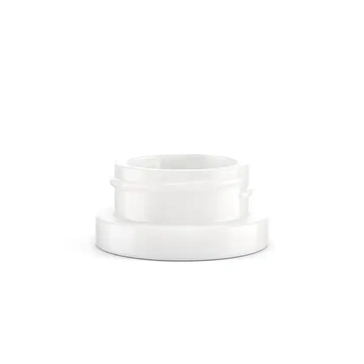 5ml 5g Square White Glass Black Jars Concentrate Containers Child Resistant Cap Child-proof glass jar glass bottle