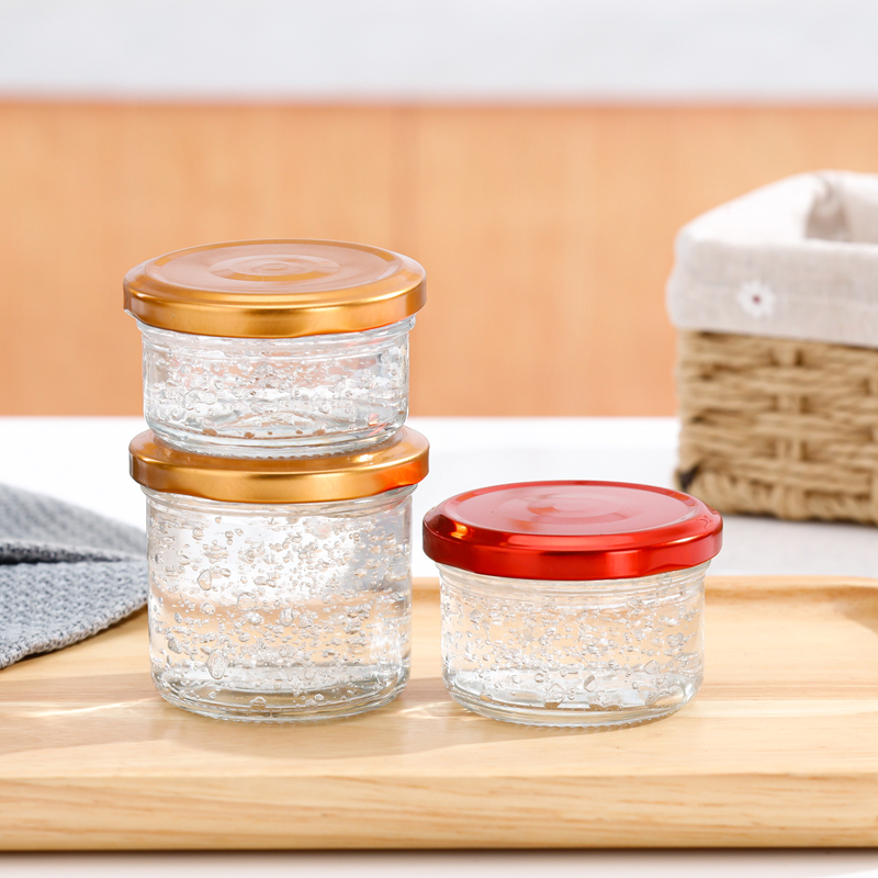 Stock Jam Bird's Nest Jelly Pickle Sauce Glass Jar 70ml 100ml 150ml 200ml 220ml 280ml 380ml With Tinplate Lid