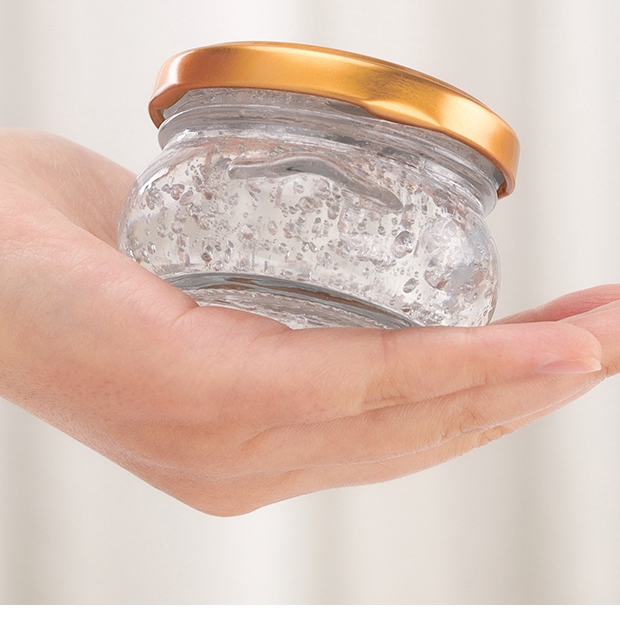 Wholesale 50ml 75ml 100ml Glass Bird's Nest Jar Streak Pudding Jam Glass Jar With Metal Cap