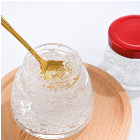 Clear Mini Round Bird Nest Glass Jar 50ml 75ml Caviar Sauce Recycled Bird Nest Glass Bottle Nest Packing Glass Bottle With Lid