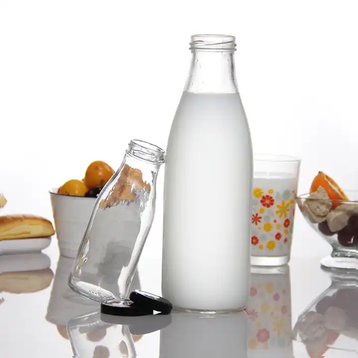 200ml 250ml 500ml 1000ml Glass Beverage Bottles Wholesale Empty Milk Juice Bottles Empty Milk Glass Bottles
