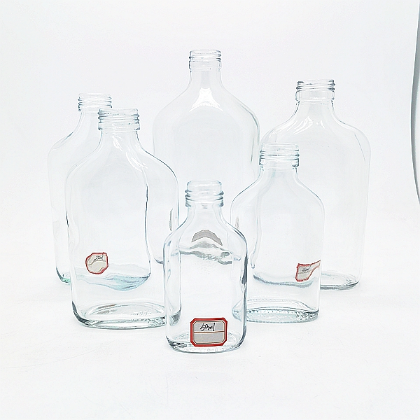 2024 New Launch 50ml 100ml 200ml 250ml 350ml 500ml Custom Empty Glass Liquor Bottle With Screw Cap