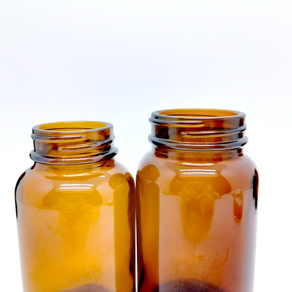 4 Oz. (120 Cc) 5oz 6.75oz 8oz 10oz 13.5oz Amber Glass Packer Vitamin Pill Bottle W/ Metal Cap With Plastisol Liner