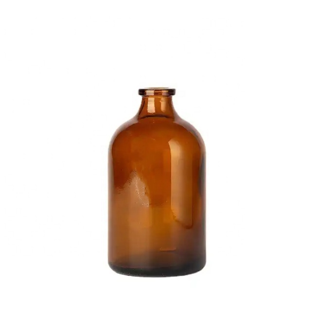 Factory Outlet 7ml Potion Glass Medicine Bottle Hot Stamping Cork Sealed for Pills