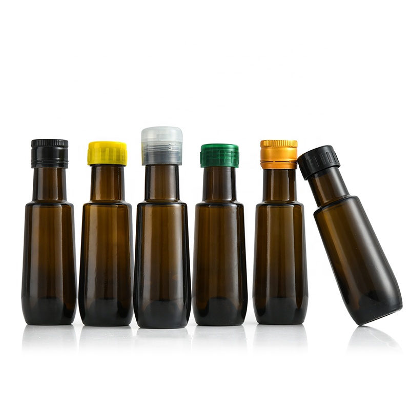 Best Selling Custom Black Green clear Color 100 ml Empty Oil Bottles China Manufacturer Factory Glass Bottle of Olive Oil