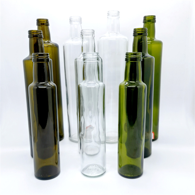 Cooking Oil Antique Green Amber 250ml 500ml 750ml 1l Olive Oil Glass Bottles