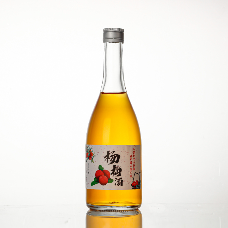 Wholesale Custom 50ml 375ml 500ml 750ml Long Neck Empty Glass Bottles for Beverages Alcohol Spirit Wine Clear Frosting Liquor