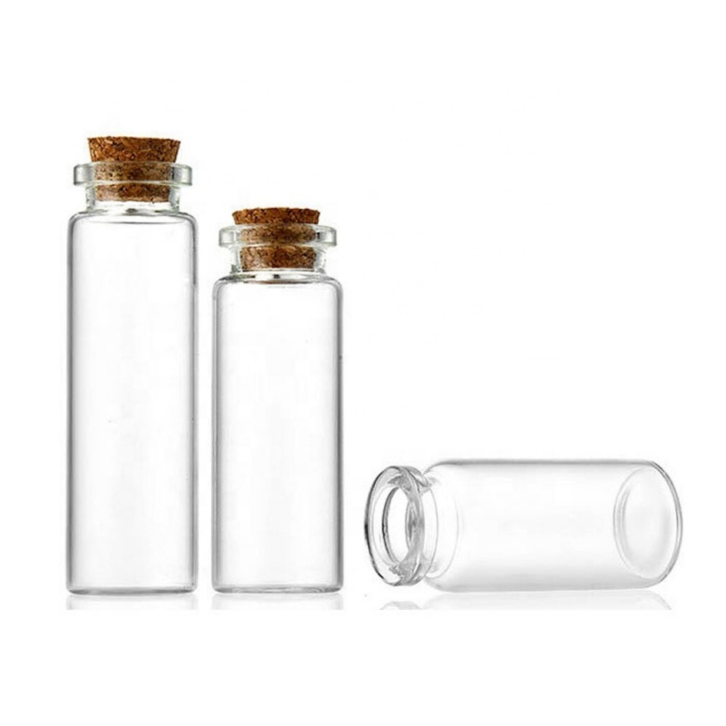 Empty Mini Glass Vials Glass Bottles With Cork Tiny Bottle DIY Glass Bottle