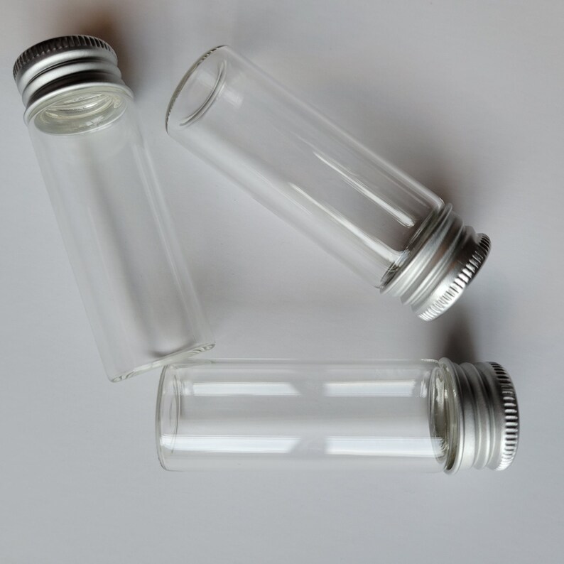 Wholesale Empty Clear Mini Small Sample Glass Container Bottle With Aluminum Screw Cap