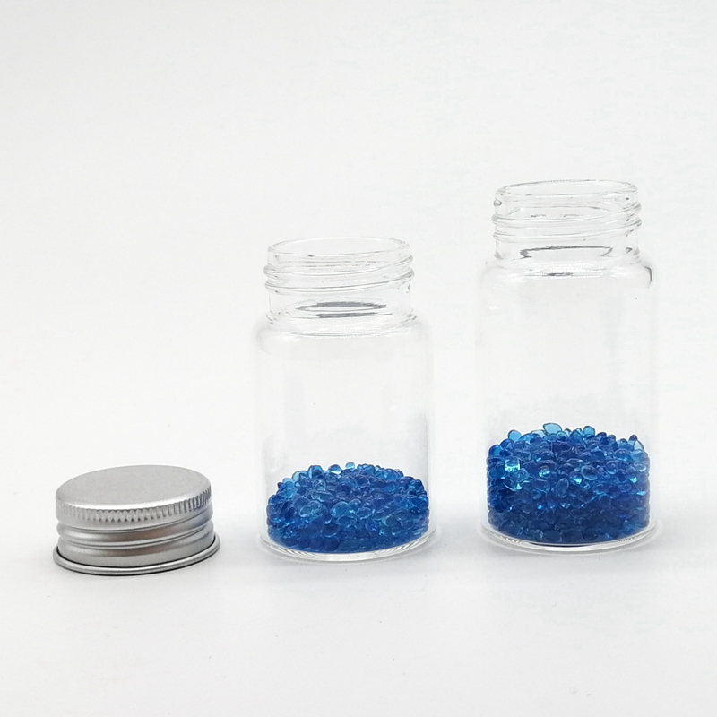 Transparent 20ml 25ml 30ml 50ml 60ml Empty Refillable Tube Storage Bottles Glass 100ml With Aluminum Silver Screw Cap