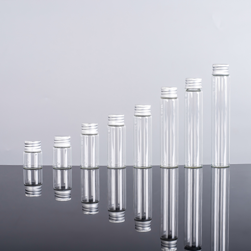 Borosilicate Glass Tube 25ml/30ml/36ml/50ml/55ml/70ml/80ml/90ml/125ml/150ml Saffron Beverage Glass Vial Bottle