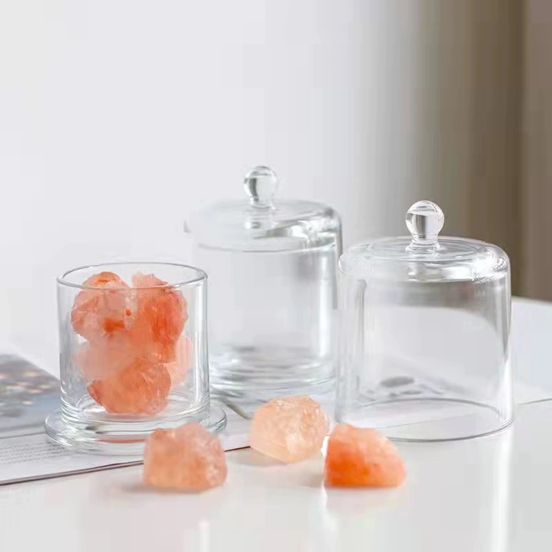 Customized 130g Wedding Novelty Joy Soy Wax Aromatherapy Scented Candle With Glass Lid
