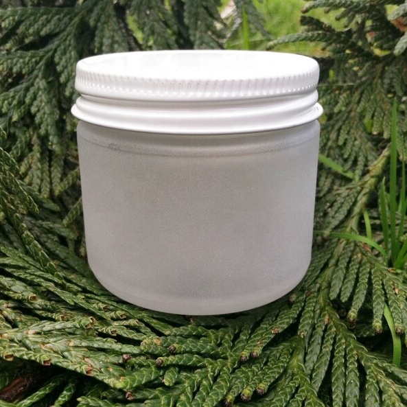 Hot Sales 4oz 8oz 16oz Amber Clear Luxury Empty Straight Sided Glass Candle Jar With Aluminum Metal Lids.For Food Jam
