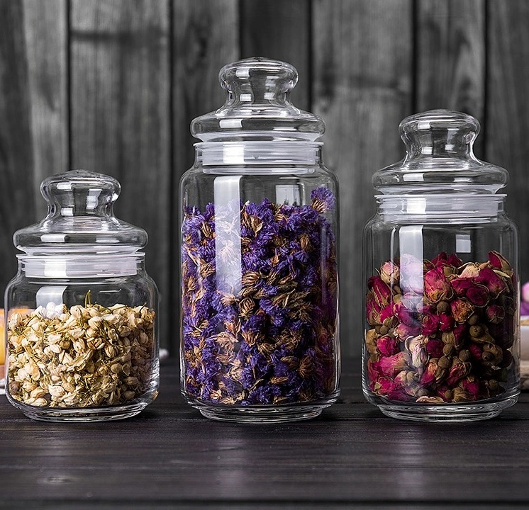 Hot Sale Wholesale 4oz 8oz 16oz Clear Wide Mouth Glass Mason Jar Canning Food Storage Jar With Metal Lid