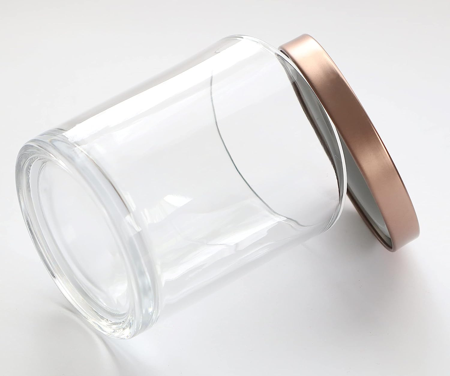 Luxury Classic 6oz - 15oz Empty Frost Matte Clear Containers Bulk Glass Candle Jars