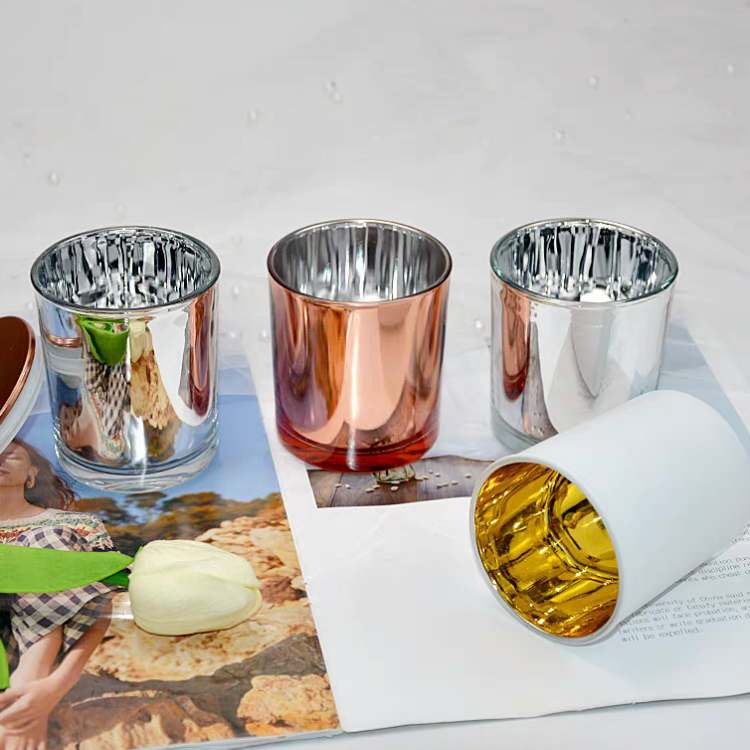 Cheap Candle Cup 220ml 315ml 430ml Glass Candle Holders Color Candle Jar
