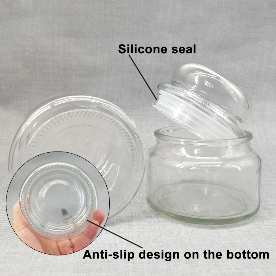 Factory Custom High Quality Glass Candle Holder for DIY Candle Making Glass Jar