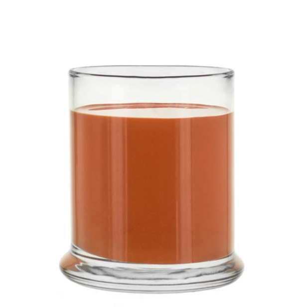 250g 4oz 8oz 16oz Amber Clear Luxury Empty Straight Sided Glass Candle Jar With Aluminum Metal Lids Factory Price